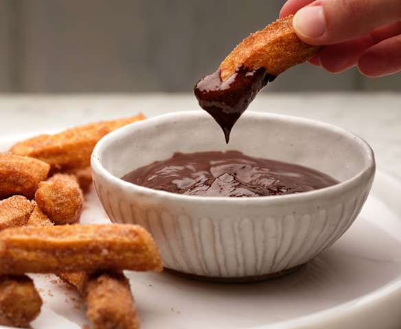 Churros with Chocolate Coconut Ganache Churros with Chocolate Coconut Ganache