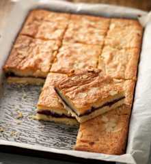 Blueberry Bakewell Traybake
