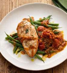 Breast of Chicken in Pizzaiola Sauce