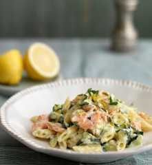 Smoked Salmon and Courgette Pasta