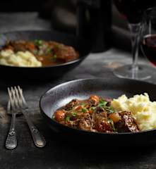 Beef cheek Bourguignon