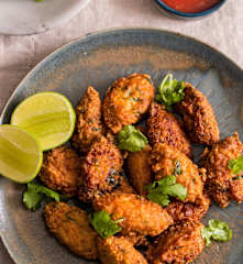 Prawn and Sweet Potato Fritters