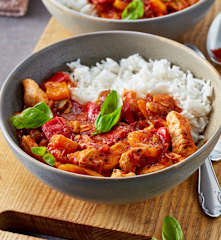 Chicken with Peppers and Rice