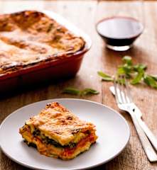 Spinach, Tomato And Cheese Lasagne