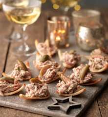 Ham and Mustard Toasts