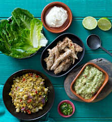 Jalapeño chicken lettuce wraps