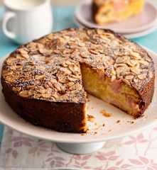 Rhubarb, Orange and Almond Cake