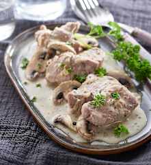 Pork Tenderloin with Mustard Sauce