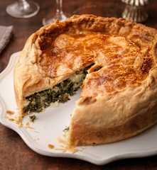 Kale, Potato, Celeriac and Stilton Pie