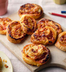 Ham and Cheese Puff Pinwheels